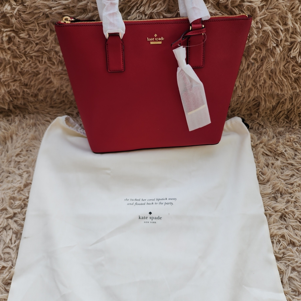 Kate Spade Red Tote Bag